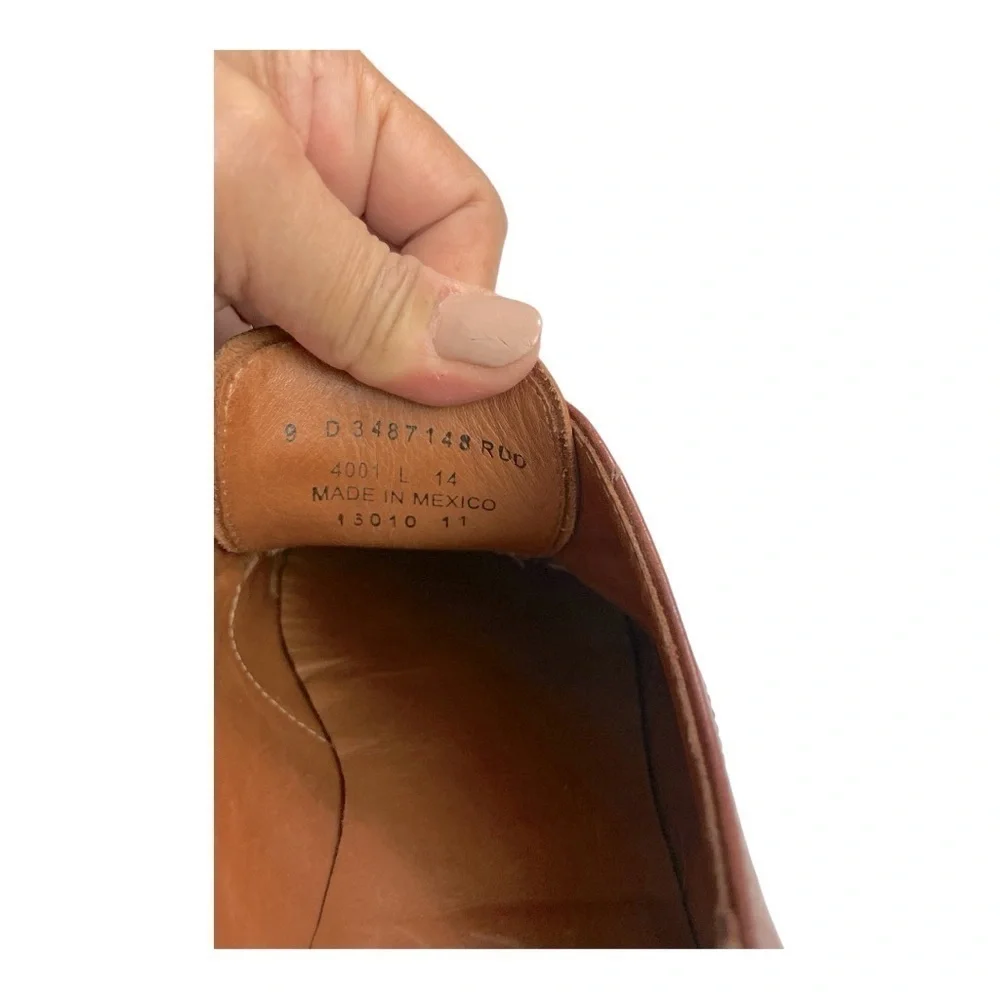 FRYE Men's Oxford Shoes Brown Leather Made in Mexico. US Size 9 D